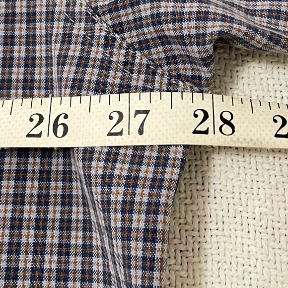 Carhartt Blue Orange Plaid Button Down Long Sleeve Shirt EUC XXL 100% Cotton men - Picture 6 of 11